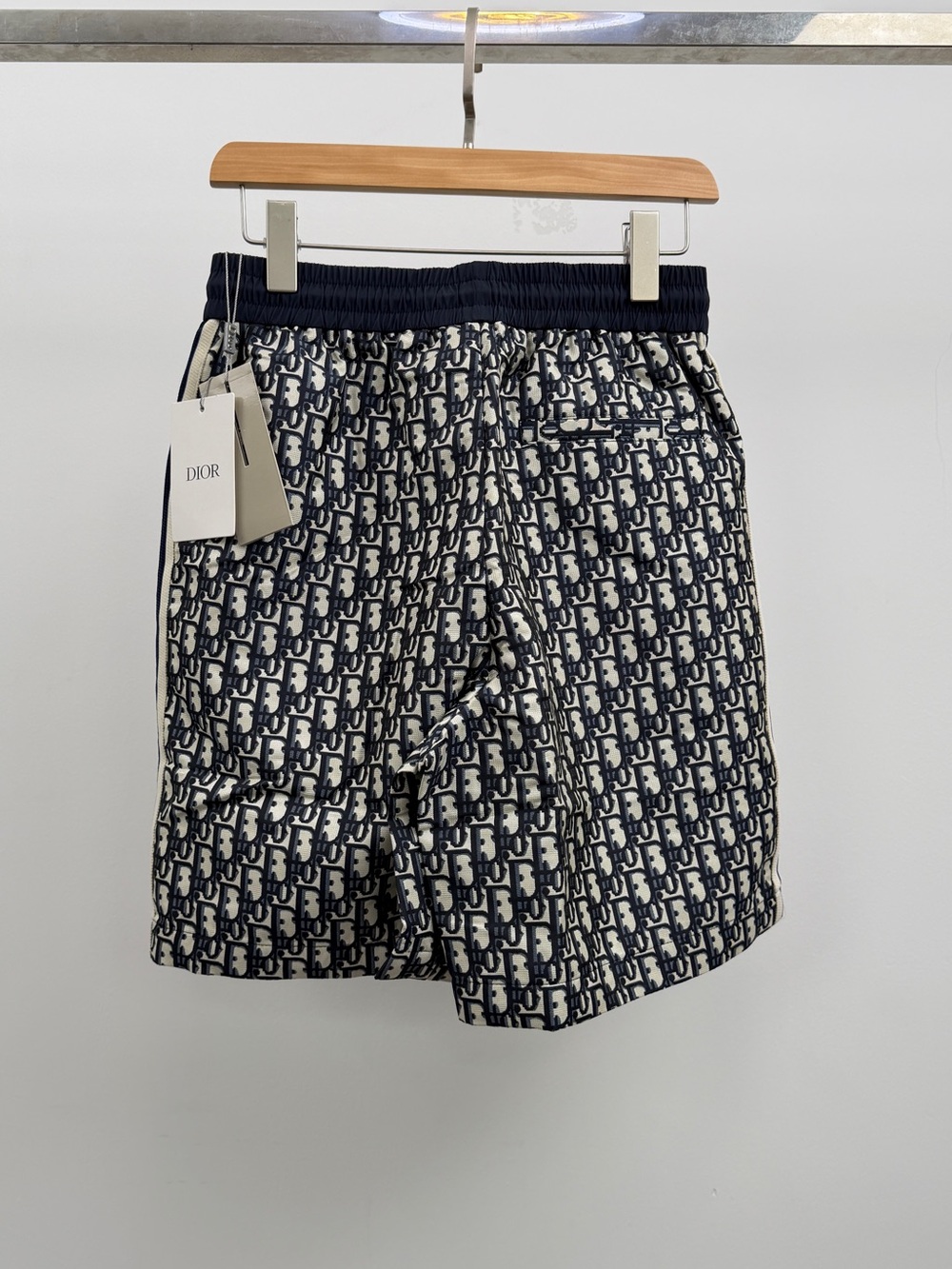 Dior Navy and Cream Monogram Athletic Shorts - Picture 4 of 4